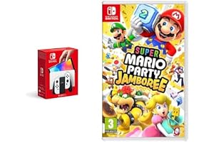 Nintendo Switch (versión OLED) Blanca & Super Mario Party Jamboree