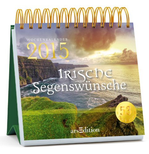 Irische Segenswünsche 2015: Postkartenkalender