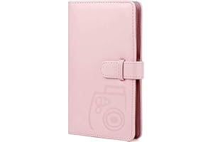Berfea Álbum de fotos con 96 bolsillos para película de 3 pulgadas compatible con FujiFilm Instax Mini 99 12 11 8 8+ 9 7s 25 50 90,Snap/Zip/Z2300/PIC-300 Instant Camera
