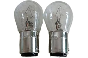 JWDAWN Japan Electric Forklift Lamp Bulb MH 3286A 3786A 1157 BAY15D 48V 56V 25W Nichiyu TCM Forklift Turn Signal Light Lamp Bulb 56533-13130-71 36420-00820 (BAY15D 48V 25W, 2Pcs)