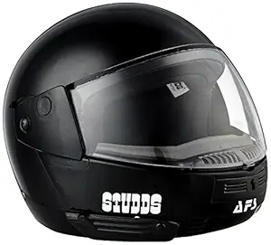 Studds Ninja Pastel Plain SUS_NPPFFH_BLKL Full Face Helmet (Black, L)