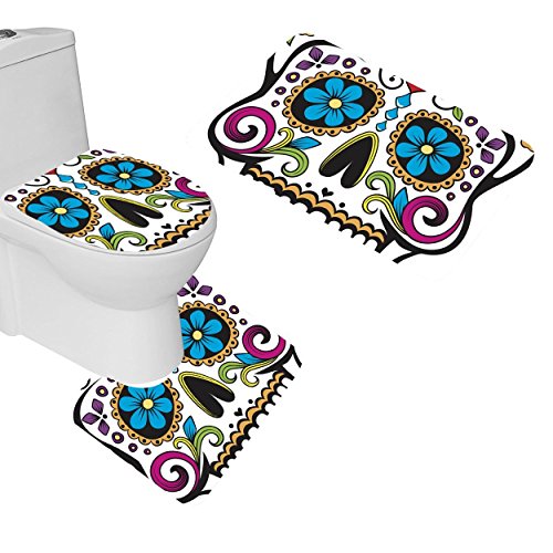 Redbeans Sugar Skull Bath Mat Custom Non Buy Online In Botswana At Desertcart