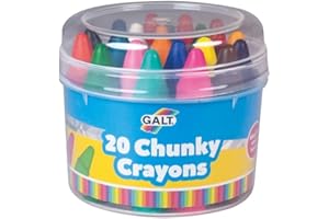 Galt Toys, Chunky Crayons - 20 Pieces, Easy to Hold Crayons for Kids, Ages 3 Years Plus