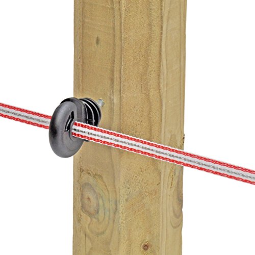 150x Ringisolator + Einschraubhilfe + Warnschild für den Weidezaun - 8