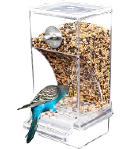 Automatischer Futterspender Für Kleintiere – 300 Ml, Transparentes Acryl, Für Hamster, Meerschweinchen, Vögel Etc.