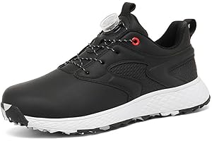 FJJLOVE Golf Shoes for Women and Girls, Waterproof Spikeless Golf Shoes Microfiber Leather Slip-Resistant Golf Footwear