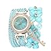 Produktbild Damenuhr,Gaddrt Flowers Geneva Watches Modische Stilvolle Quarz Armband Damen Diamant Uhr (Minzgrün)