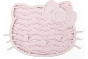 LucyBalu X Hello Kitty ZENCAT Tapis anti-fuite pour chat | Tapis anti-fuite pour chat | Slow Feeder | Tapis en silicone de qualité alimentaire | Tapis en silicone pour lécher | Rose