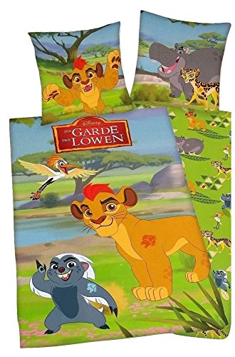 DISNEY SIMBA DIE GARDE DER LÖWEN RENFORCE BETTWÄSCHE 135x200 80x80 100% BAUMWOLLE