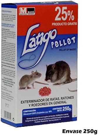 Latigo Rat-Poison Pellets for Rodents, Rats and Mice - 250 g