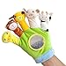 Price comparison product image ADESHOP Toys for Kids, Glove Puppet Plush Finger Cartoon Doll Story Telling Parent-Child Interaction(Green, M)