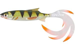Balzer Shirasu Reptile Shad – poisson en caoutchouc pour pêche au brochet, au sandre et à la perche, leurre en caoutchouc 7 cm Barsch