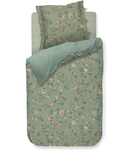 Mimex Pip Studio Home - Federa per cuscino, motivo floreale, 30,5 x 50,8 cm, colore: denim