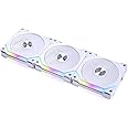 Lian Li UNI Fan SL V2 RGB Revolutionized Daisy-Chain ARGB Fan 120mm Triple Pack White SL120V2-3W