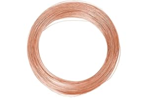 SKYPRO 99.5% Pure Copper Wire Round Bare Copper Wire,18 Gauge Jewelry Making Beading Floral Craft Wire (Length 32.8Ft)