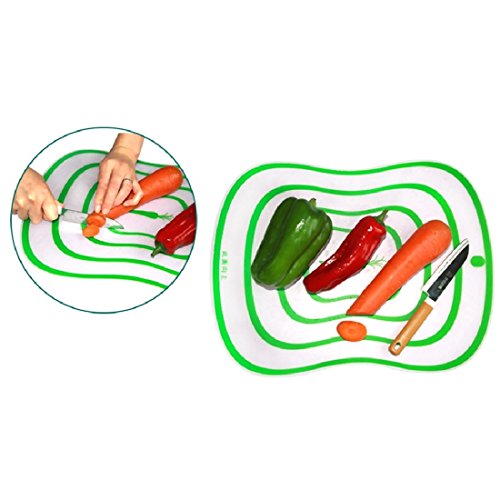 2Pcs Küche mattiert rutschfeste Plastik Schneidbretter Lebensmittel Schnitt Hacken Block Praktische Werkzeuge - 4