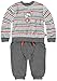 Kanz Baby Boys T-Shirt 1/1 Arm + Jogginghose T-Shirt Crew Neck Long Sleeve Clothing Set, Multicoloured (y/d Stripe Multicolored 0001), 3 - 6 Months