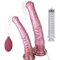 Kuaecr 2 Sizes Super Long Silicone Animal Dildo M/L Dildos ...