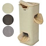 nanook Kratztonne Kratzbaum Square, XXL Höhe 100 cm, robust und stabil - beige