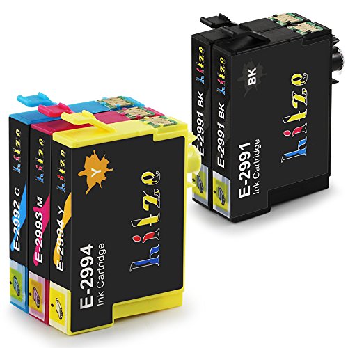 Hitze per Epson 29XL Cartucce d'inchiostro, 29 XL Compatibile per Epson Expression Home XP-342 XP-245 XP-442 XP-235 XP-432 XP-332 XP-335 XP-435 XP-247 XP-345 (2 Nero,1 Ciano,1 Magenta,1 Giallo)