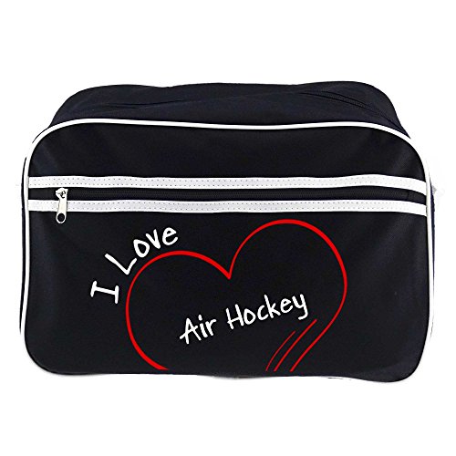 Preisvergleich Produktbild Retrotasche Modern I Love Air Hockey schwarz