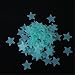 Yingwei 100pcs Glow In The Dark Plastic Stars Stickers Baby Kids Ceiling Wall Room (Blue)