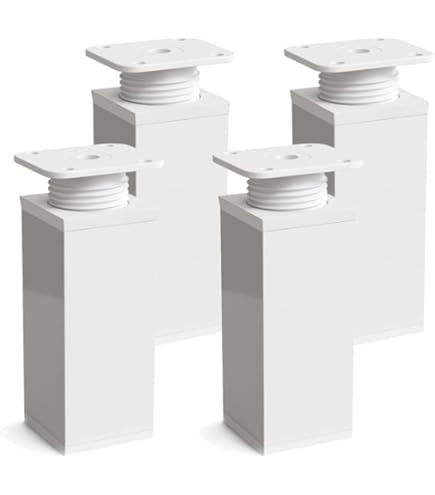 4 Piedini Per Mobili In Metallo Gambe Angolari 60 Mm Alte Divani Sedie Sgabelli Letti Armadietti Autofissanti Preforati Argento E Ottone Anticato 2,5 Pollici - Italia - Foto 3