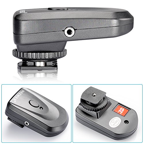 Neewer 4 Canaux FM Radio D  clencheur    Distance Sans Fil Pour Flash pour Canon 580EX II 580EX 550EX 540EZ 520EZ 430EX 430EZ 420EX 420EZ 380EX  Nikon SB-800 SB-600 SB-28 SB-27 SB-26 SB-25 SB-24  Olympus FL-50 FL36  Pentax AF-540 FGZ AF-360 FGZ AF-400 FT AF-240 FT  Sigma EF-500 DG Super EF-500 DG ST EF-430  Sunpak Auto 2000DZ 622 Pro 433AF 433D 383 355AFm 344D 333D  Vivitar 285HV et d   Autre Flash avec Sabot Universel  1   metteur   3 R  cepteur 