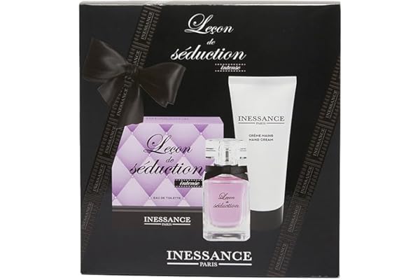 Corine de Farme - Coffret Inessance Leçon de Séduction Intense - Coffret Cadeau pour Femme - Eau de Parfum 50 ml et Crème Mains 100 ml - Parfum Floral et Lumineuse