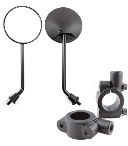 Universal 10mm Motorrad Spiegel Chrom Motorrad Rüc Produktbild-Vorschau 14