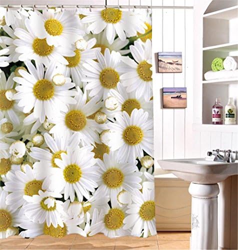 KLDDZQ Landscape Shower Curtain 100% Polyester, Water Zou Ju 3D Digital Printing Landscape Pattern Shower Curtainwith 12 Roller Ring, Waterproof Mildew-Resistant Shower Curtain , 150*180cm