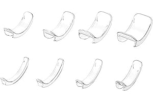 NIWIEOI 8 PCS Ring Tensioner For Loose Rings,Ring Regulator,Clips For Loose Rings,Adjust The Size Of Your Fingers,And It Won't Loosen Easily,Hand Jewelry Size Regula