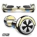 Produktbild MARKBOARD 6,5zoll Hoverboard Elektro Scooter Selfbalance Scooter für Kinder, 700W Motor, Bluetooth Musik Lautsprecher (6,5Chrom Gold)