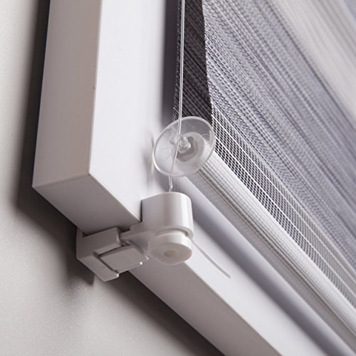 Duo-Rollo Klemmfix ohne Bohren Doppelrollo Seitenzugrollo Kettenzugrollo 150 cm 80 cm Stone - 9