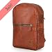 Produktbild Rucksack für Laptop BERLINER BAGS Hamburg XL aus Leder Notebookrucksack 15,6 15,4 Zoll Laptopfach mit Schutz Wasserdicht Braun Damen Herren Vintage Groß