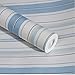 Produktbild Einfache gestreifte Tapete Moderne skandinavische rosa blau Kinderzimmer selbstklebende Tapete9.84 * 1.73 (ft) (Color : 3031 blue)