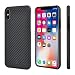 Produktbild iPhone X Fall, Kevlar iPhone X Cover Bulletproof Material stabil, langlebig und Slim Schwarz Zurück Schutzhülle für iPhone X von cornmi
