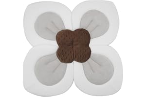PandaEar Pad da Bagno per Bambini Neonati | Petali di Fiore Morbidi per Vasca da Bagno, Regalo Essenziale per la Doccia (Grigio)