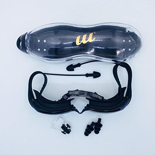 Sportsz Swimming Goggles, Anti-Fog Accessory That Gives You Crystal Clear View Underwater, Perfect Use For Tournaments, Training And Leisure, UV Protection Glass, Ideal For Adults & Kids, Black