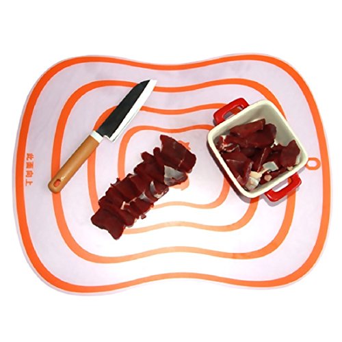 2Pcs Küche mattiert rutschfeste Plastik Schneidbretter Lebensmittel Schnitt Hacken Block Praktische Werkzeuge - 3