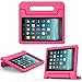 Produktbild MoKo Hülle für All-New Amazon Fire 7 Tablet (7 Zoll - 7. Generation, 2017 Modell) - Superleicht Eva Stoßfest Kinderfreundlich Kinder Schutzhülle Fire 7 2017, Magenta
