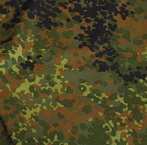Bundeswehr Camouflage-Stoff Meterware - robuster Baumwollstoff im 5 Farben Tarndruck