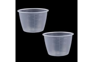 Gosknor 2 st Tvättmätkopp för Flytande Tvättmedel, Plasttvättbar Återanvändbar Flytande Tvättmedelsmätkopp med Exakta Mätmärk
