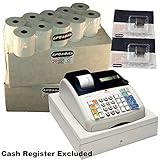 Rollo final Advertencia eposbits® marca 40 rollos + 2 x de tinta para máquina de escribir Olivetti ecr7100 ECR 7100 Caja registradora