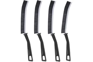 FADII Crevice Cleaning Brush,4 Pcs Gap Cleaning Brush Groove Scrubbing Brushes Hard Bristle Window Door Bathroom Track Slots Gap Cleaning Tool for Home Kitchen Small Spaces
