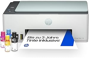 HP Smart Tank 5108 3-in-1 Multifunktionsdrucker (WLAN; Mobiles Drucken) – 3 Jahre Tinte inklusive, 3 Jahre Garantie, großer Tintentank, hohe Reichweite, Drucken in hoher Qualität