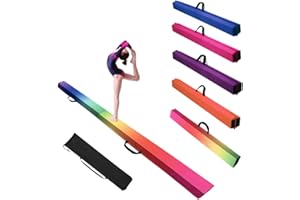 Alondy 275 cm Schwebebalken für zuhause Gymnastik Faltender Balance Balken Fitness Ausrüstung Geburtstagsgeschenk für Kinder Training Turnen Übung