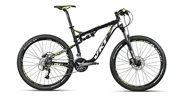 27,5 pollici Montana Vektor Loud Fully Mountain Bike alluminio 27 Gang,  nero/giallo : Amazon.it: Sport e tempo libero