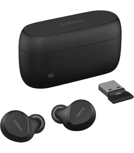 Jabra Evolve2 Buds UC True Wireless Bluetooth Earbuds with USB-A