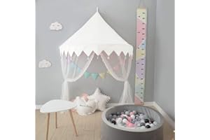 Nordic Ideas Ciel de Lit Blanc Baldaquin pour Lit Bebe Fille Garcon Moustiquaire Tente Lit Enfant Cadeau NTE002